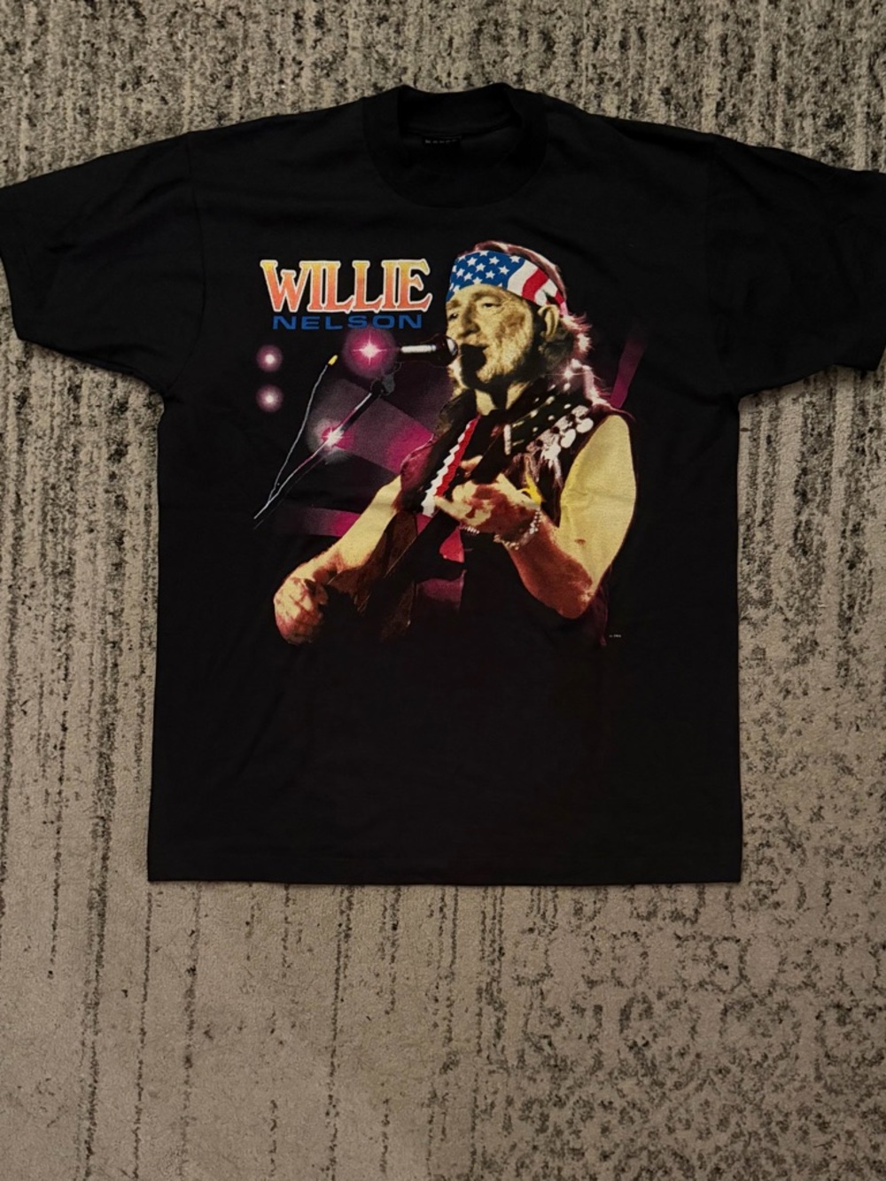 Vintage Willie Nelson 90s Single Stitch Band Tee Mens Size Large
